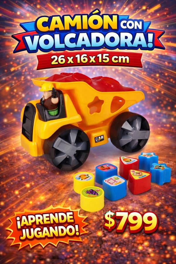 Camion volcadora didactico